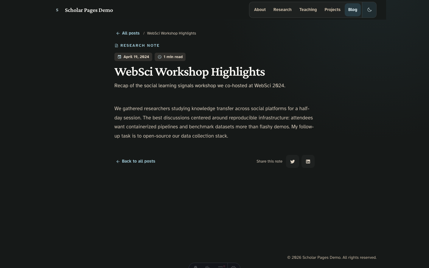 Scholars website template — page 7
