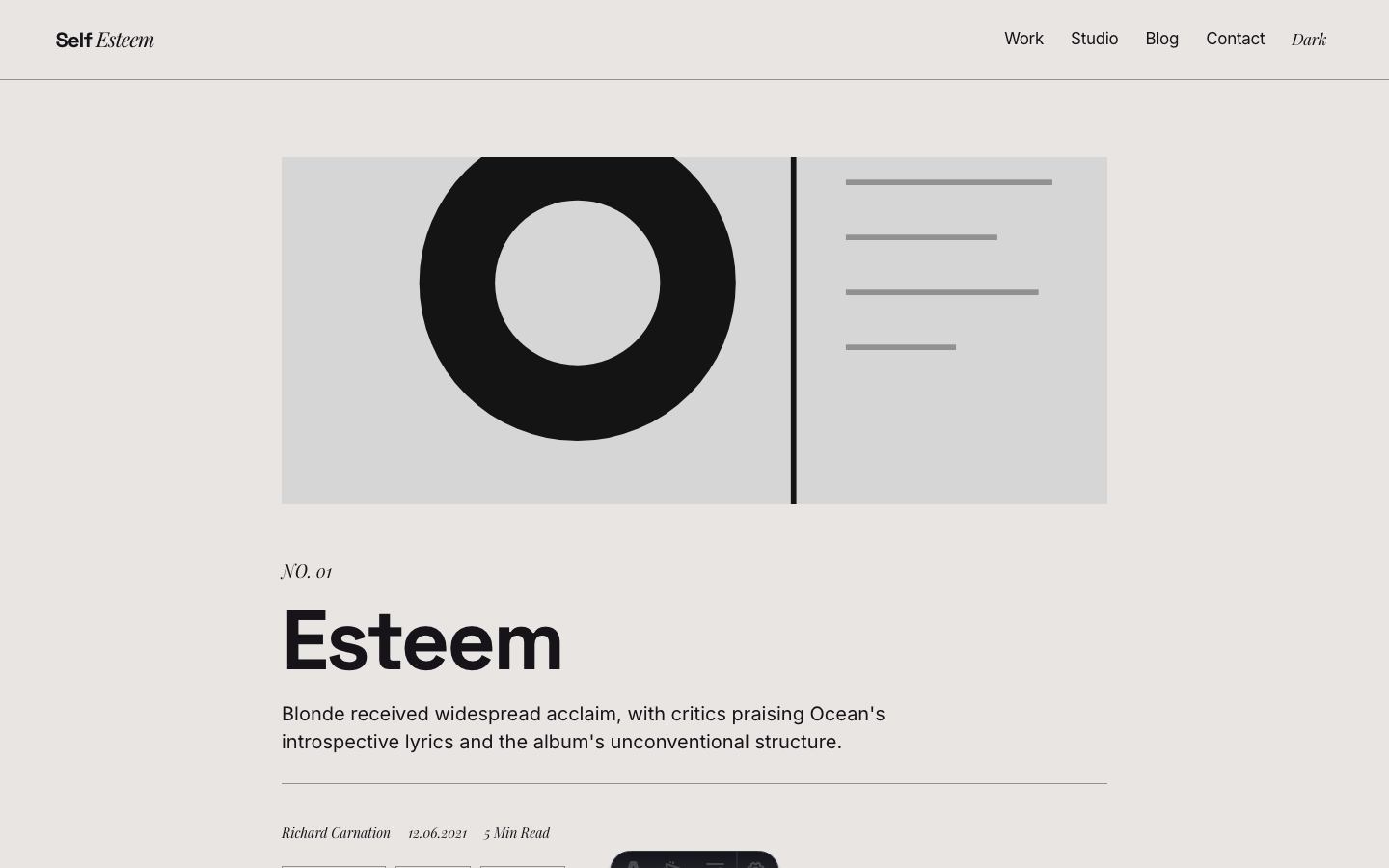 Self Esteem website template — page 5