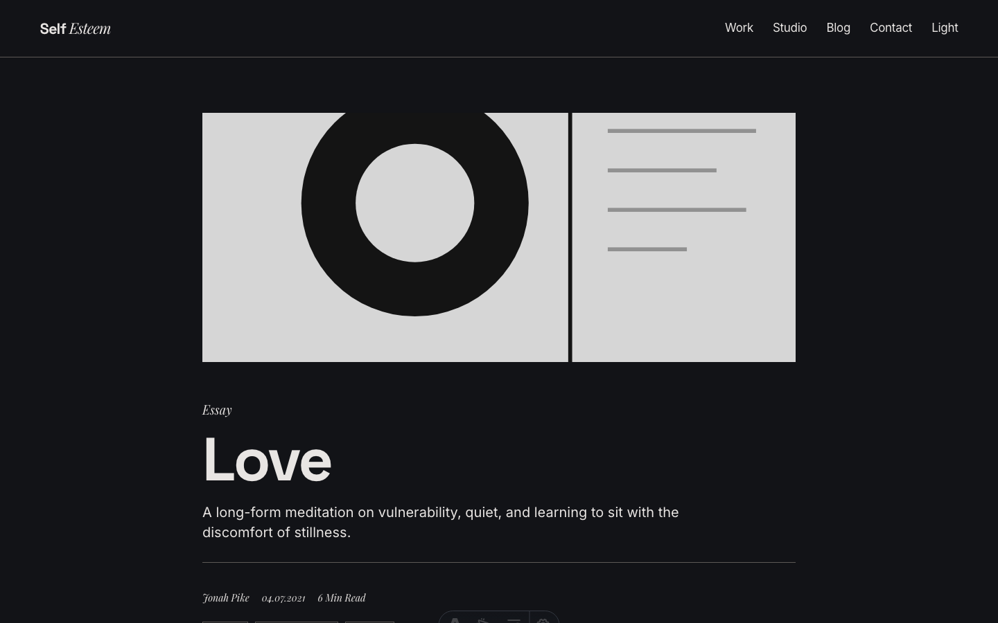 Self Esteem website template — page 6