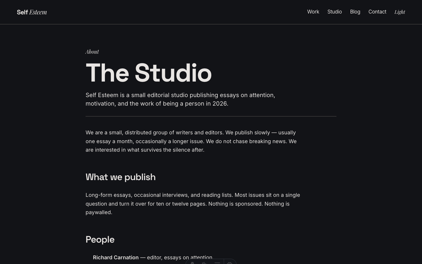 Self Esteem website template — page 8