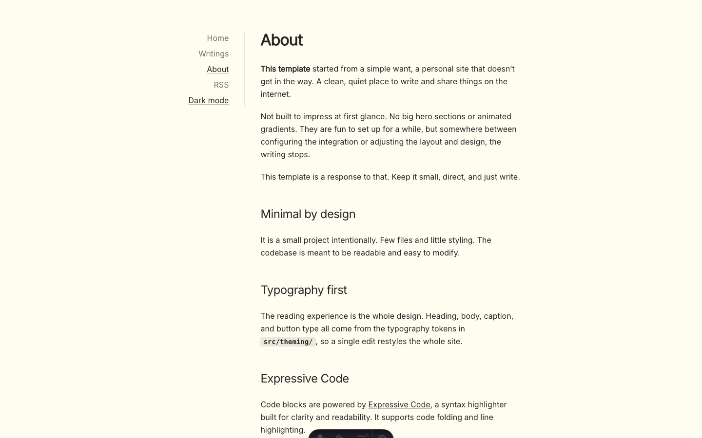 Sidey website template — page 3