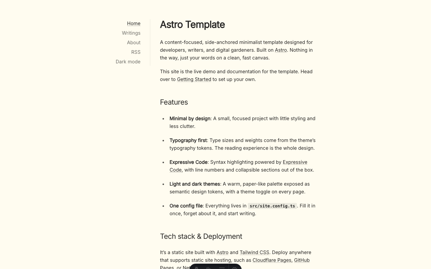 Sidey website template preview