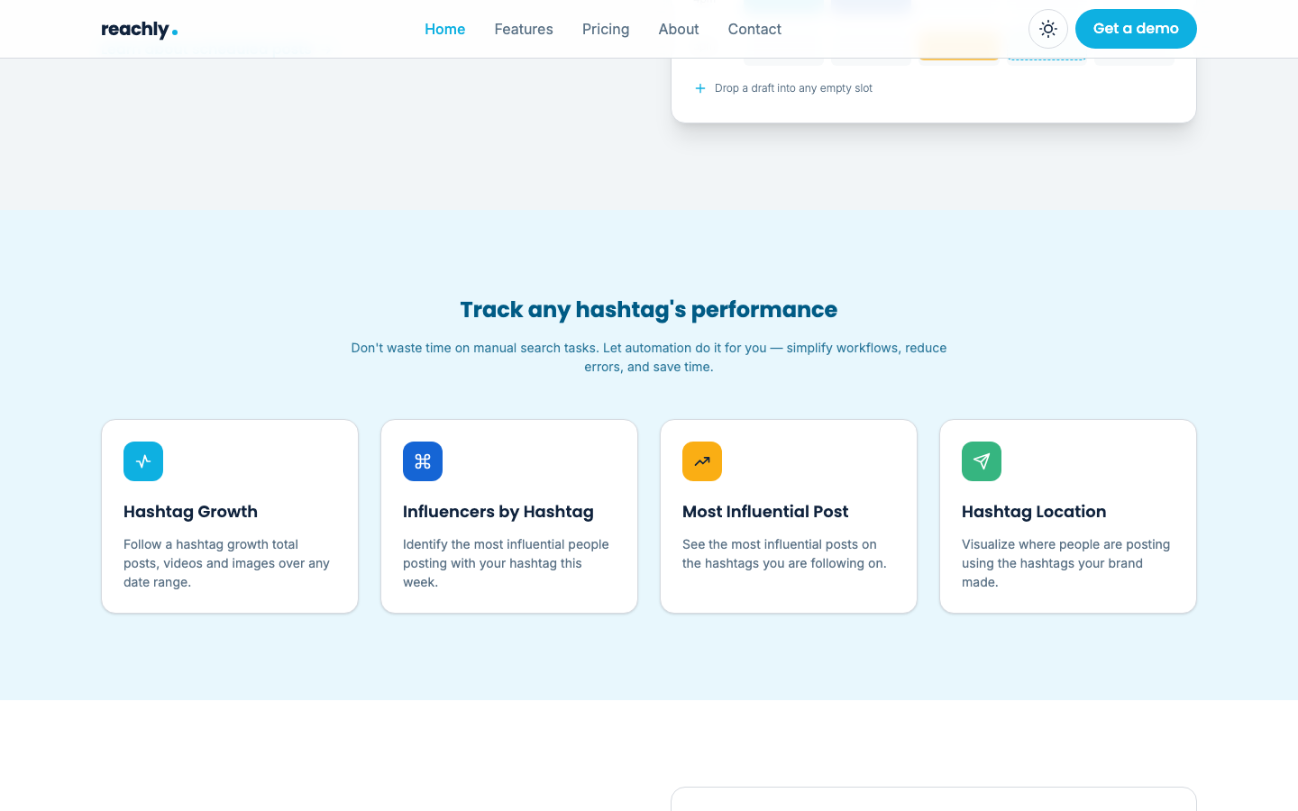Reachly website template preview 5
