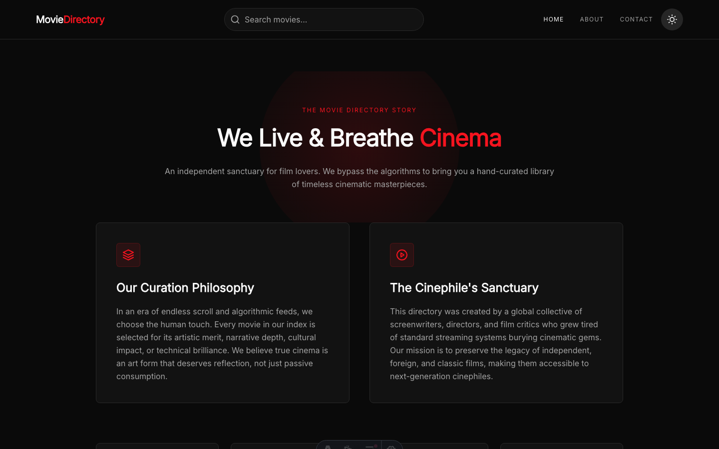 SR Studio website template — page 3