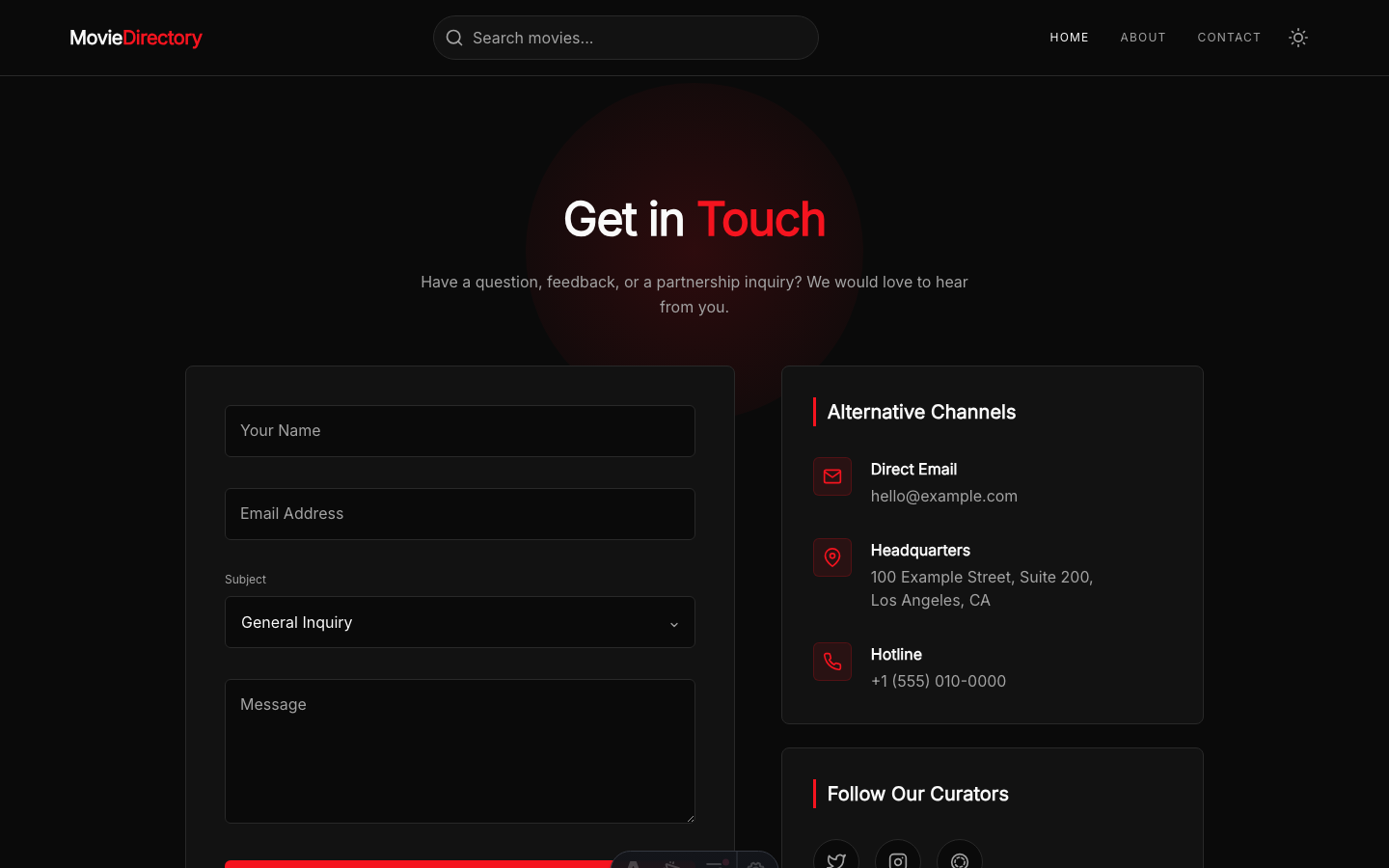 SR Studio website template — page 4