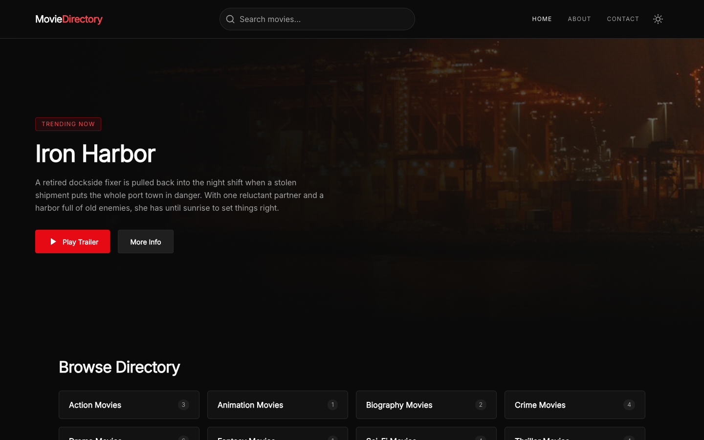 SR Studio website template preview 2