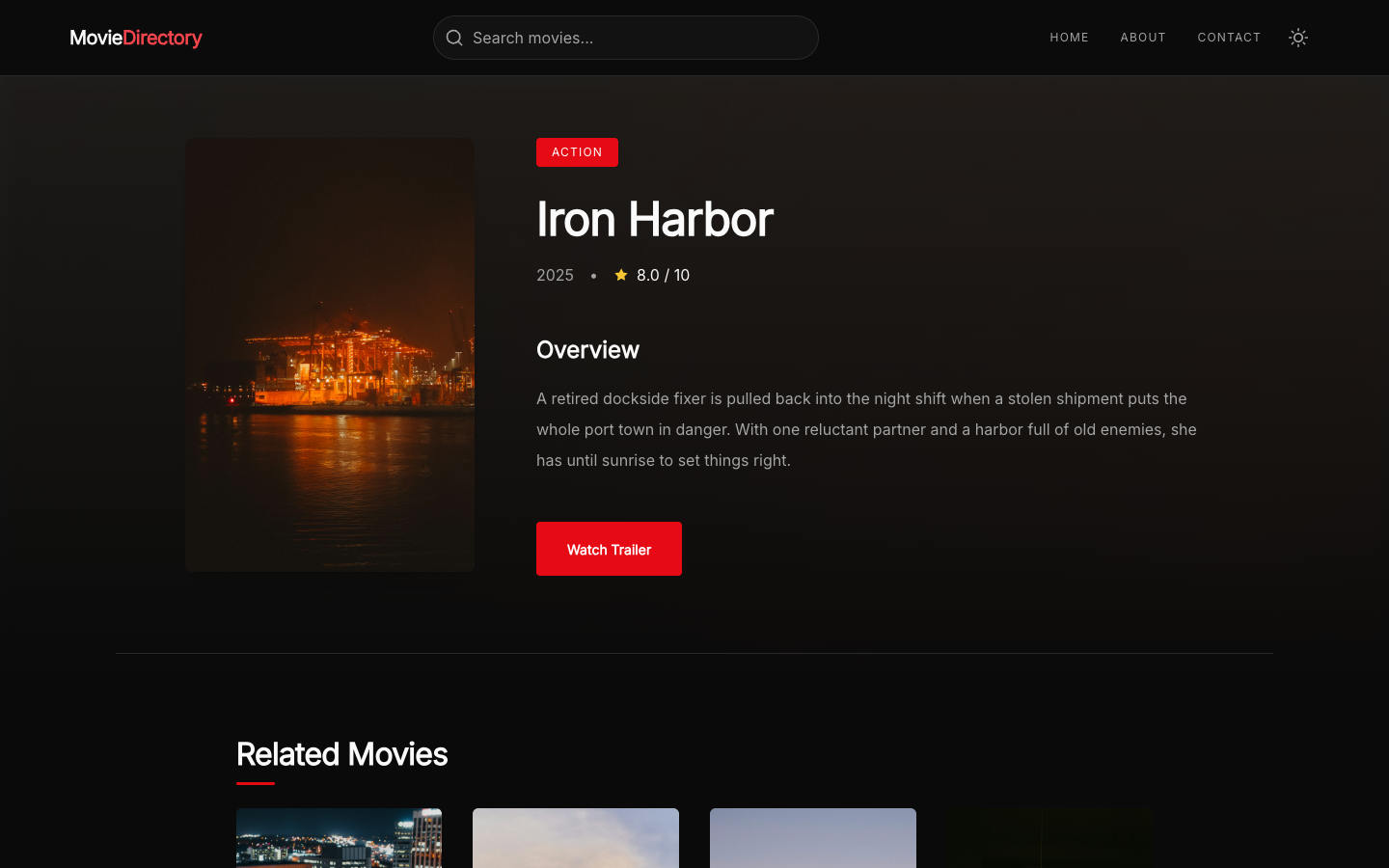 SR Studio website template preview 5
