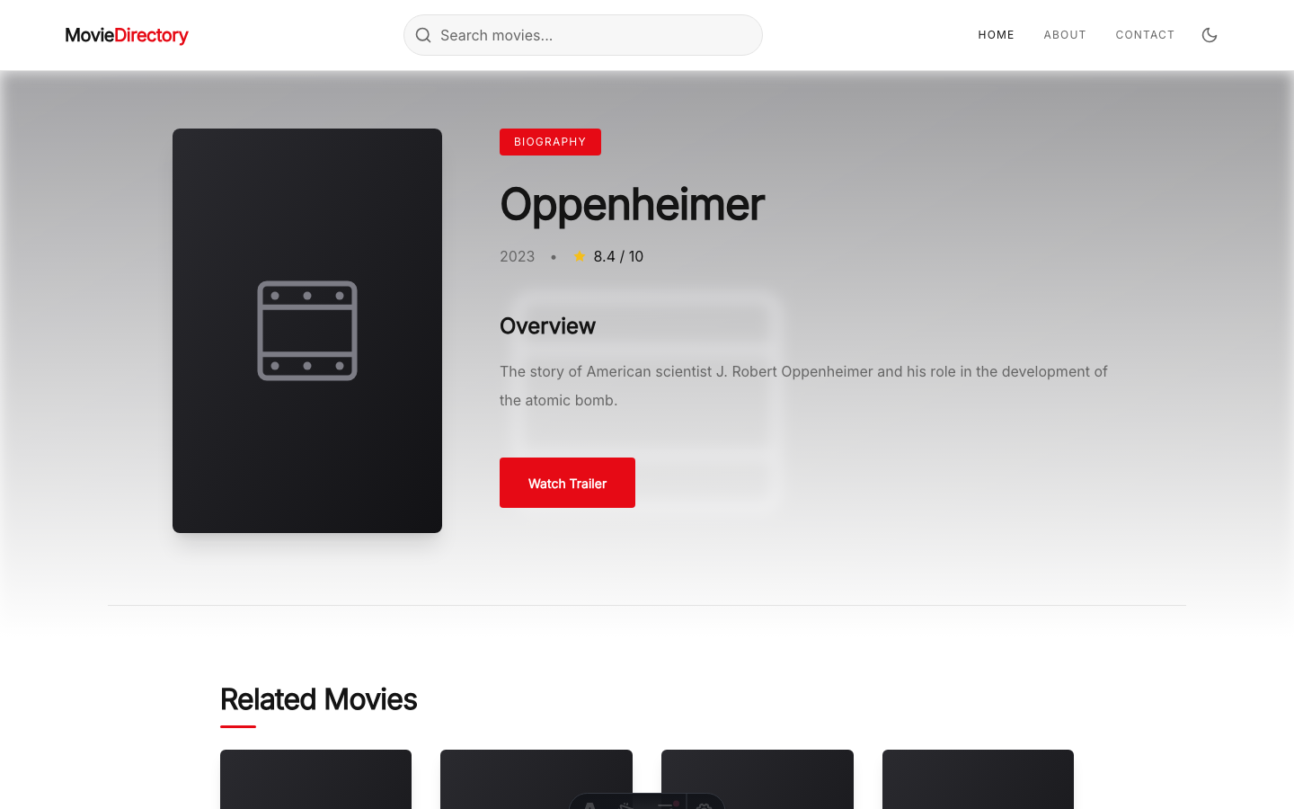 SR Studio website template — page 7