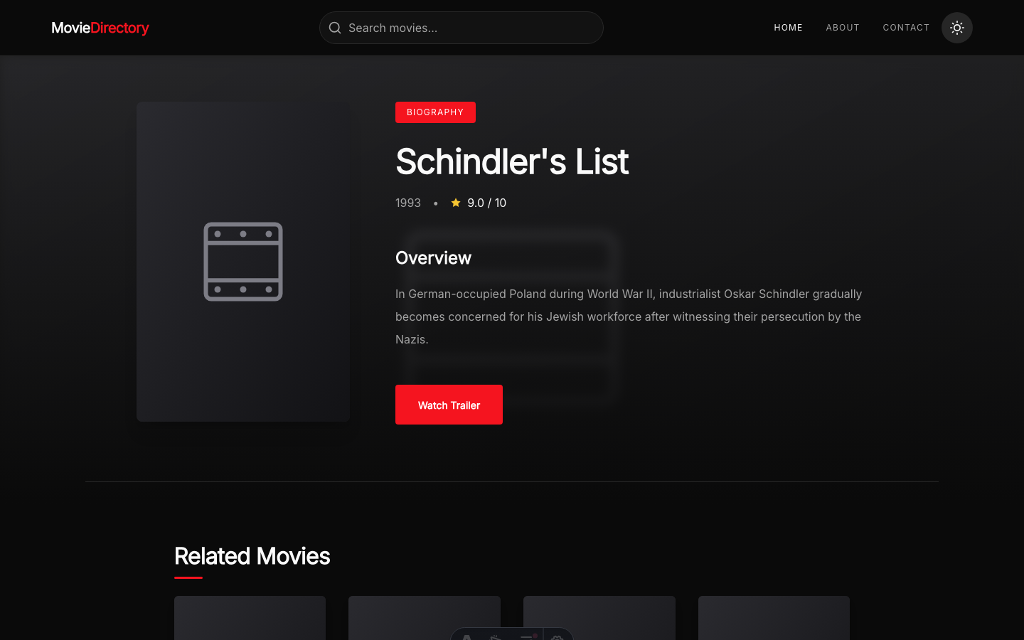 SR Studio website template — page 8