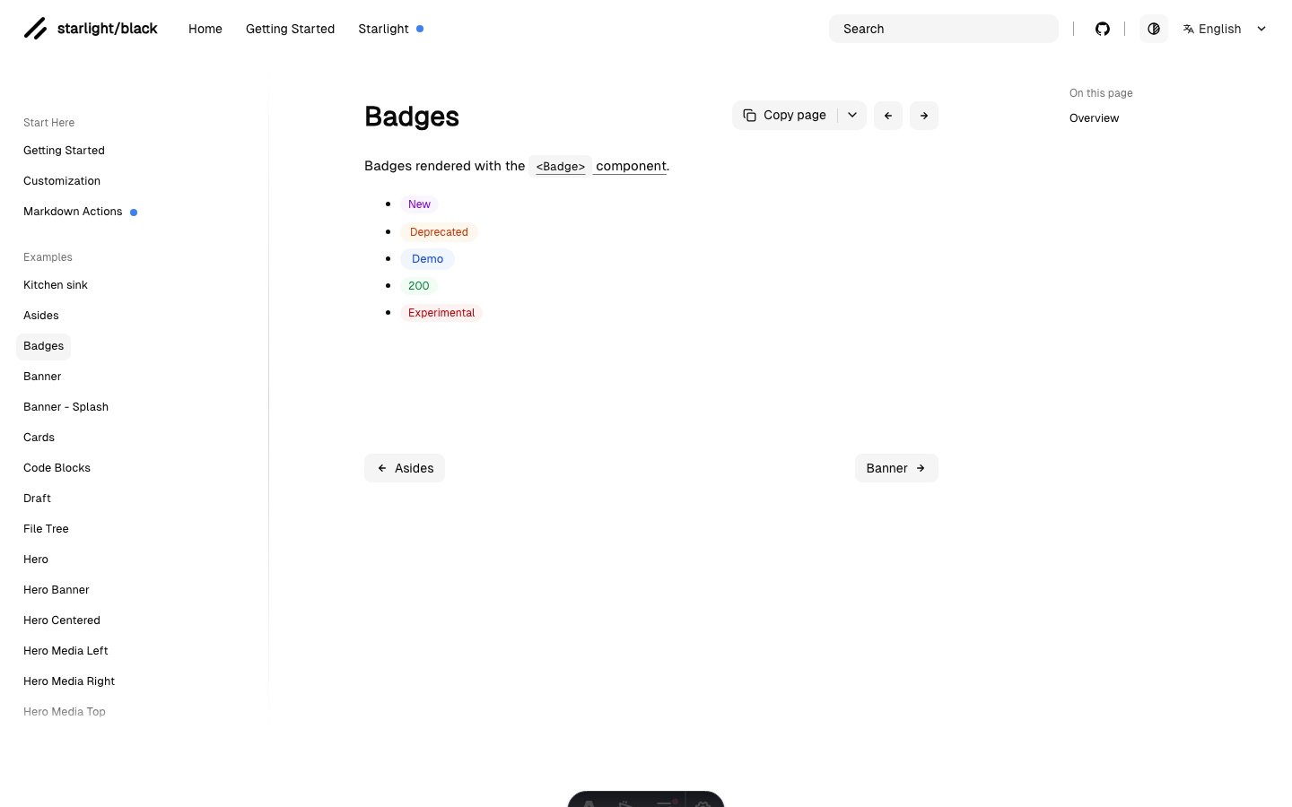 Starlight Black website template — page 5