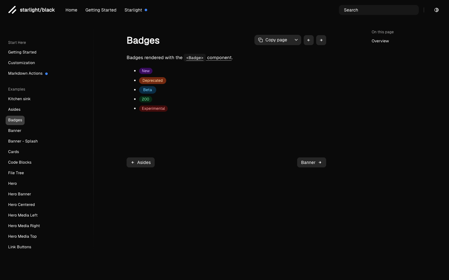 Starlight Black website template preview 5