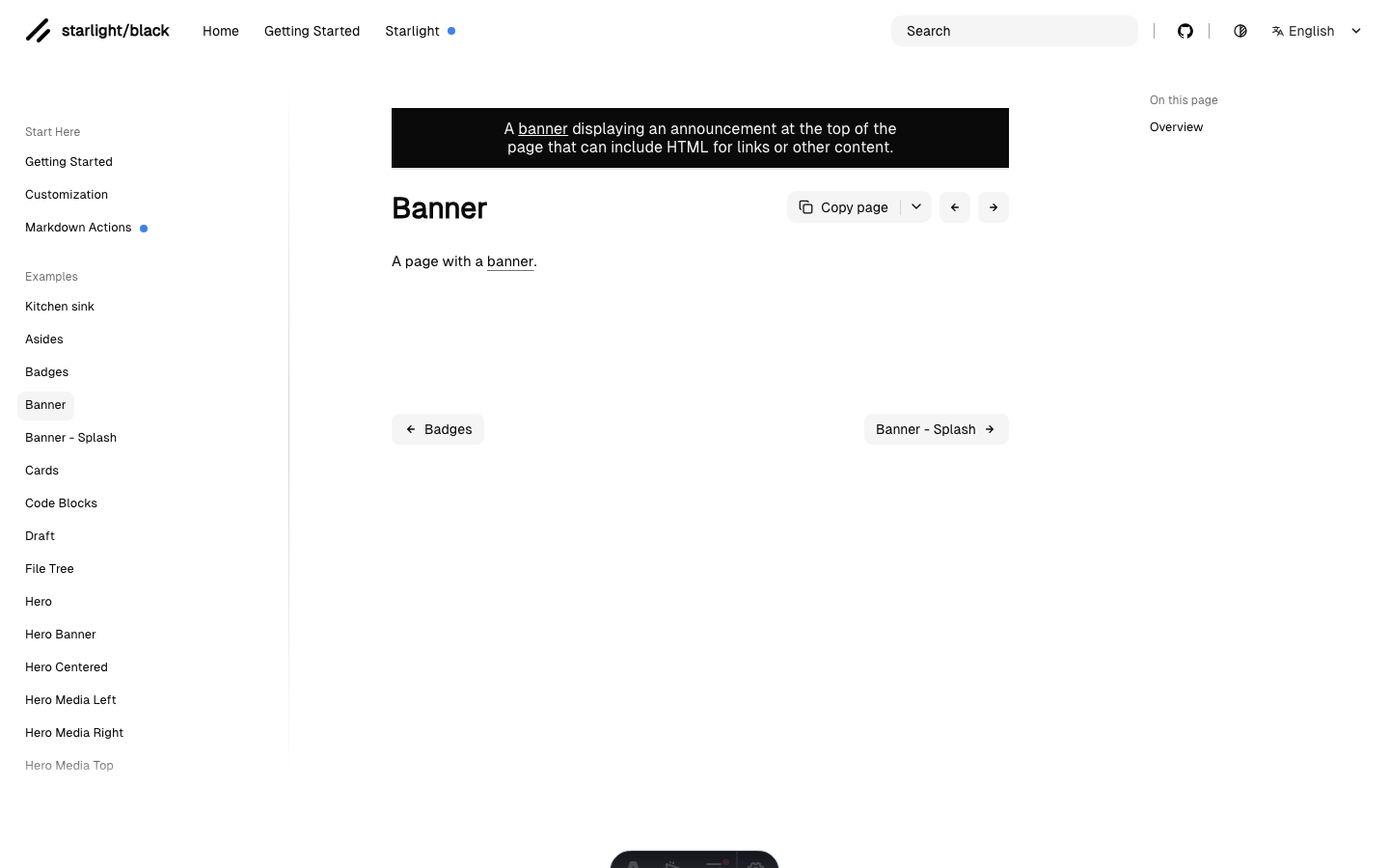 Starlight Black website template — page 6