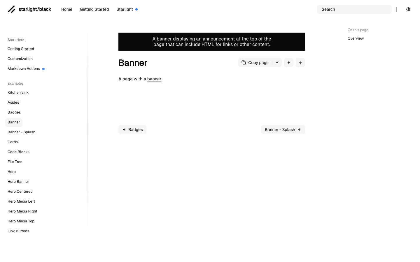 Starlight Black website template preview 6