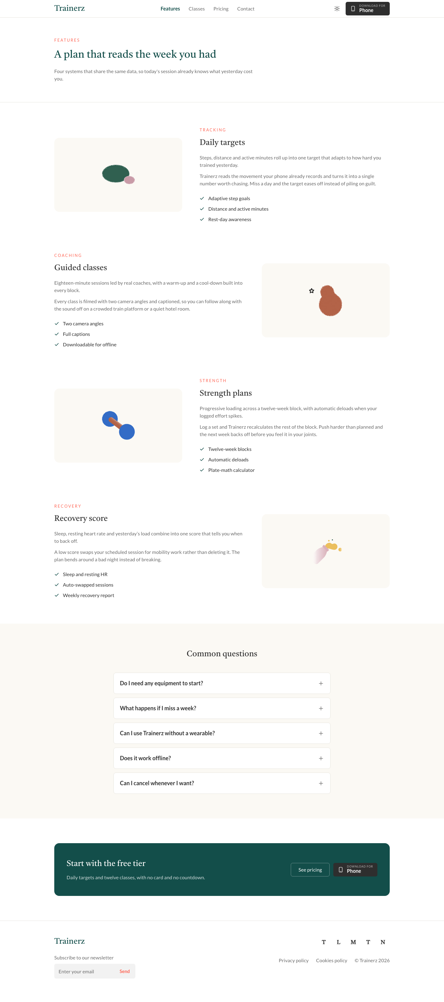Trainerz website template preview 9