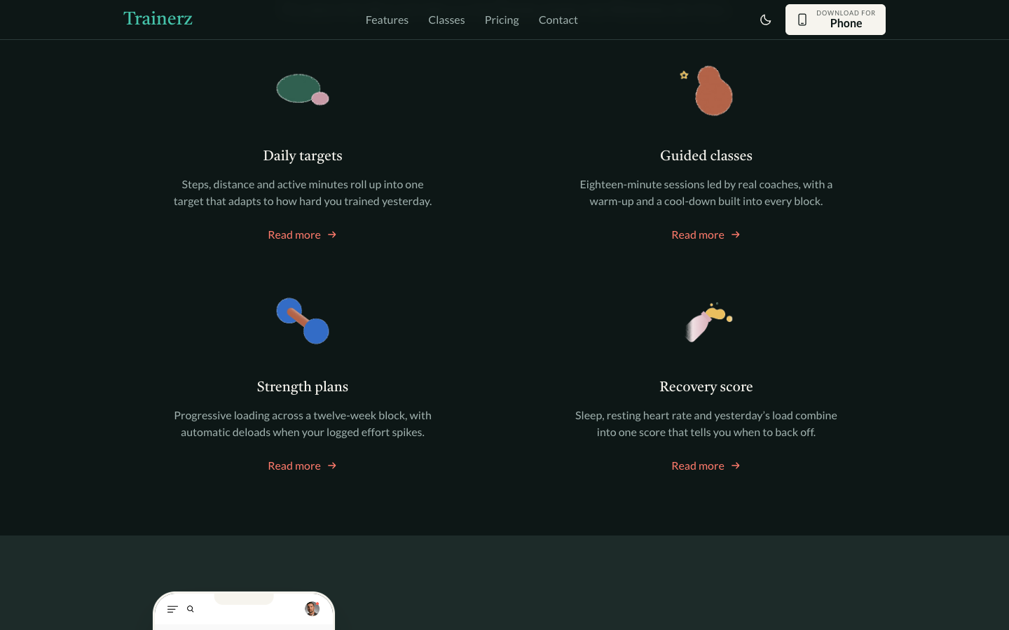 Trainerz website template preview 4