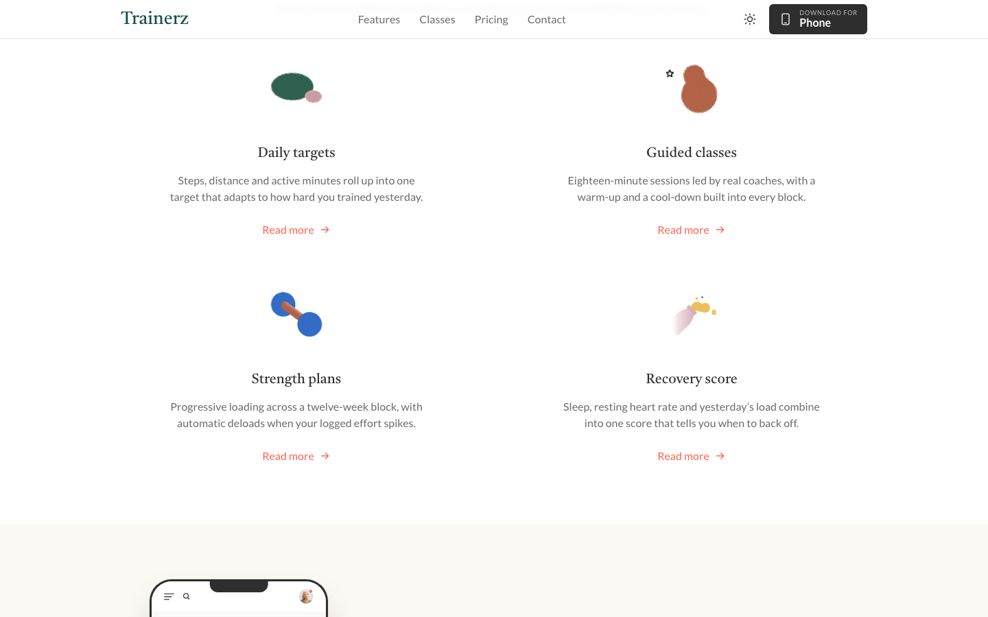 Trainerz website template preview 3