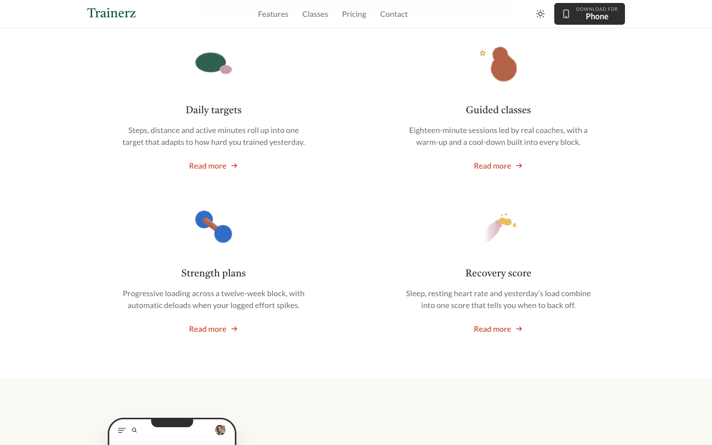 Trainerz website template preview 3