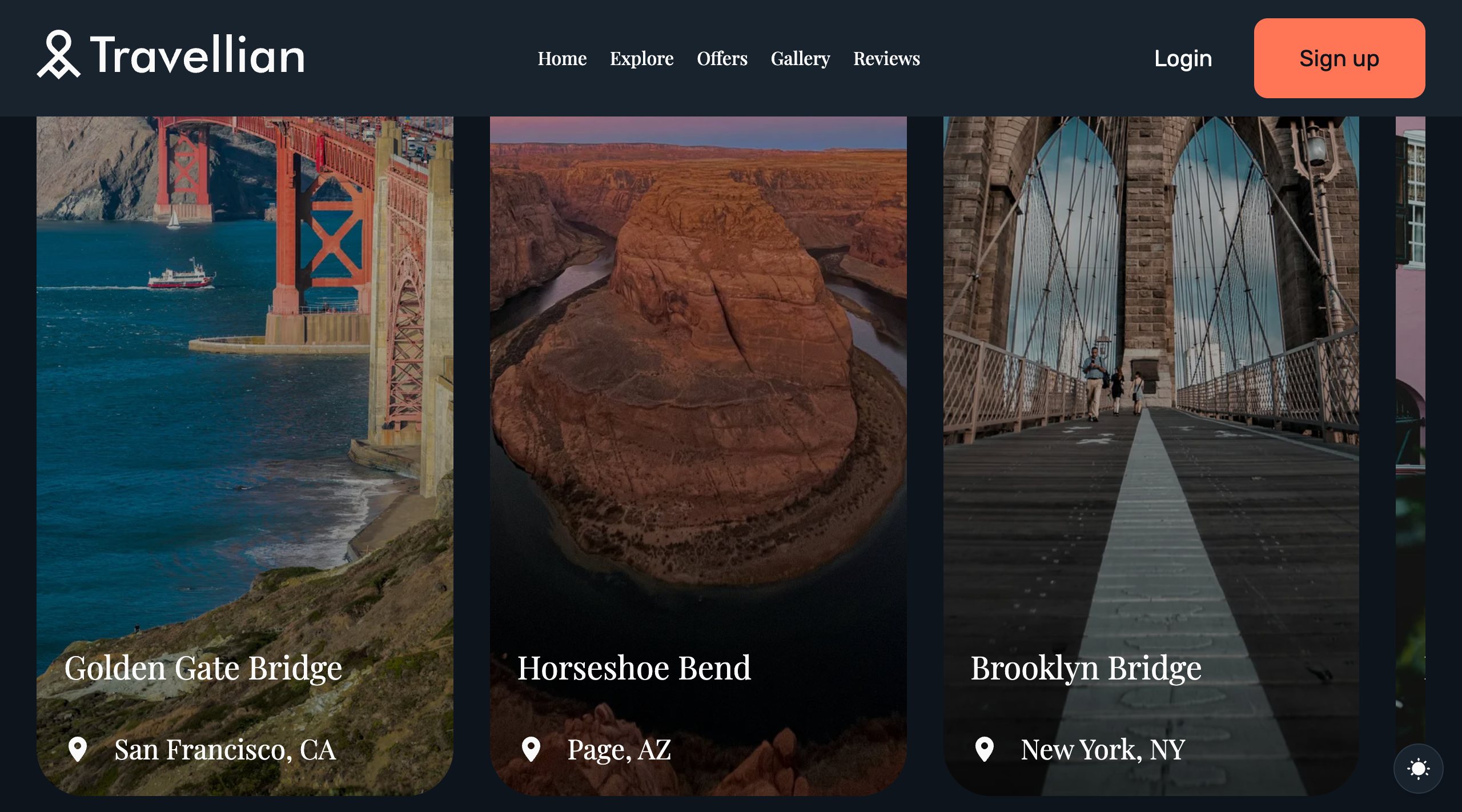 Travellian website template preview 3