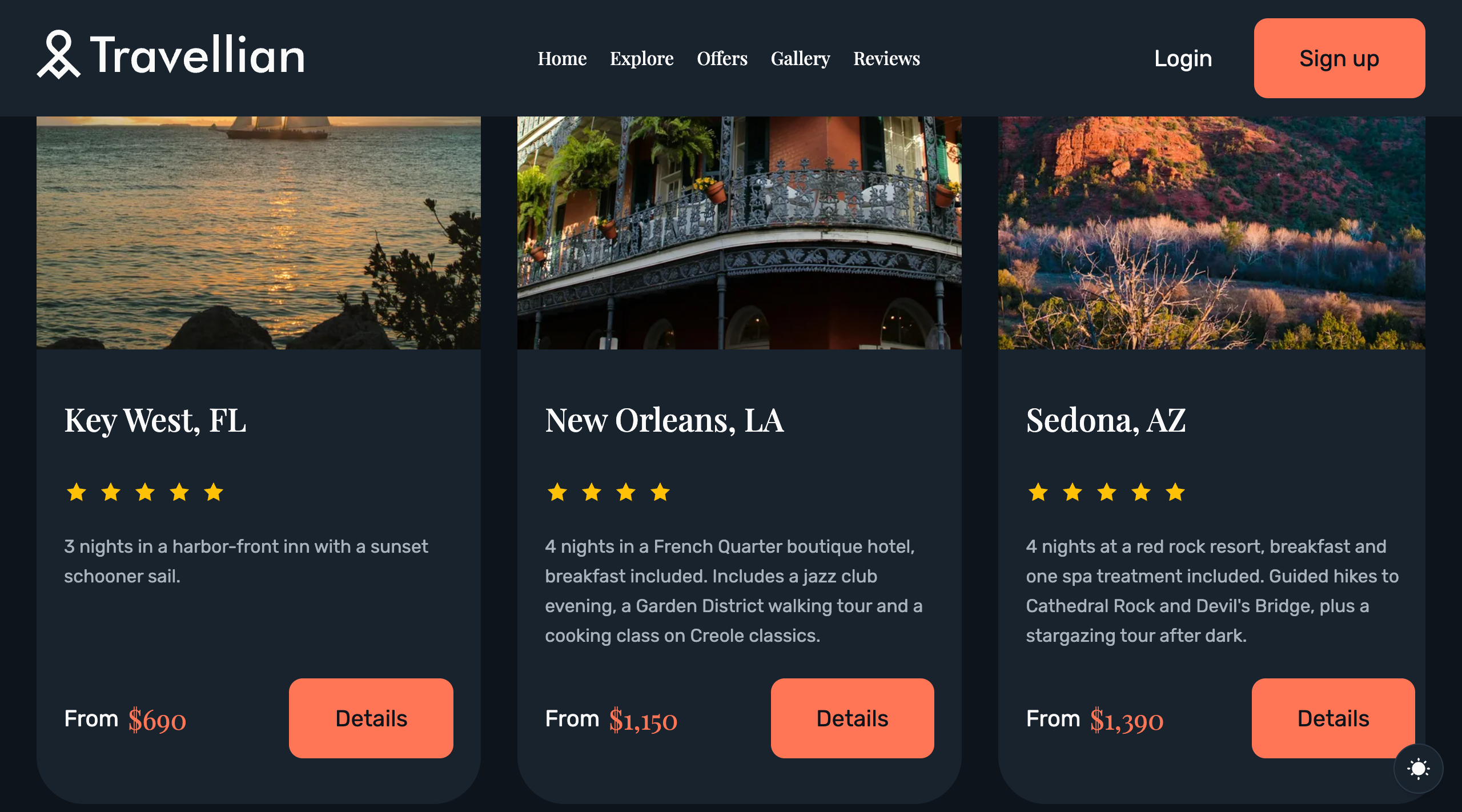 Travellian website template preview 4