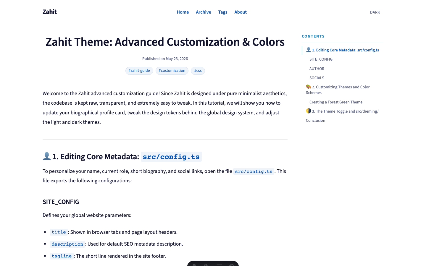 Zahit website template — page 5