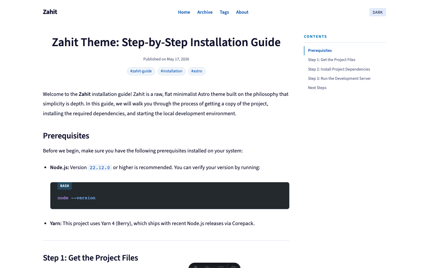 Zahit website template — page 6