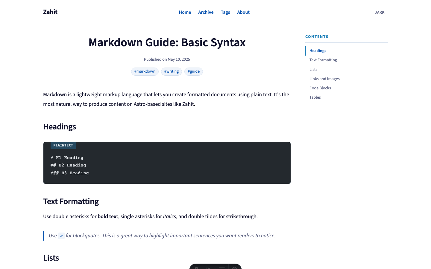 Zahit website template — page 7