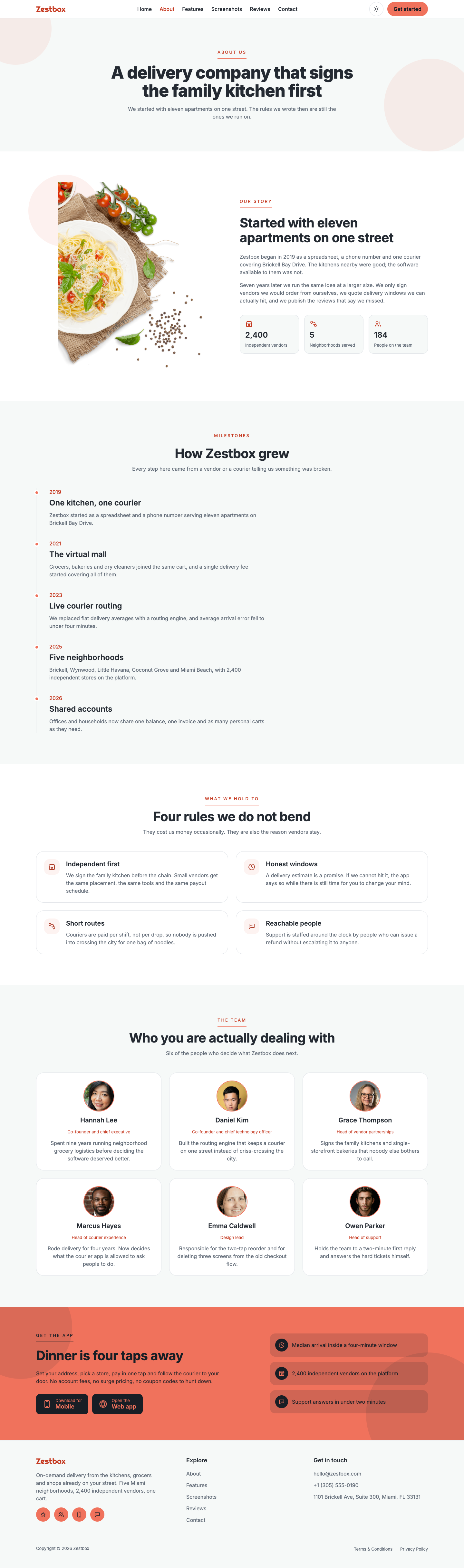 Zestbox website template preview 6