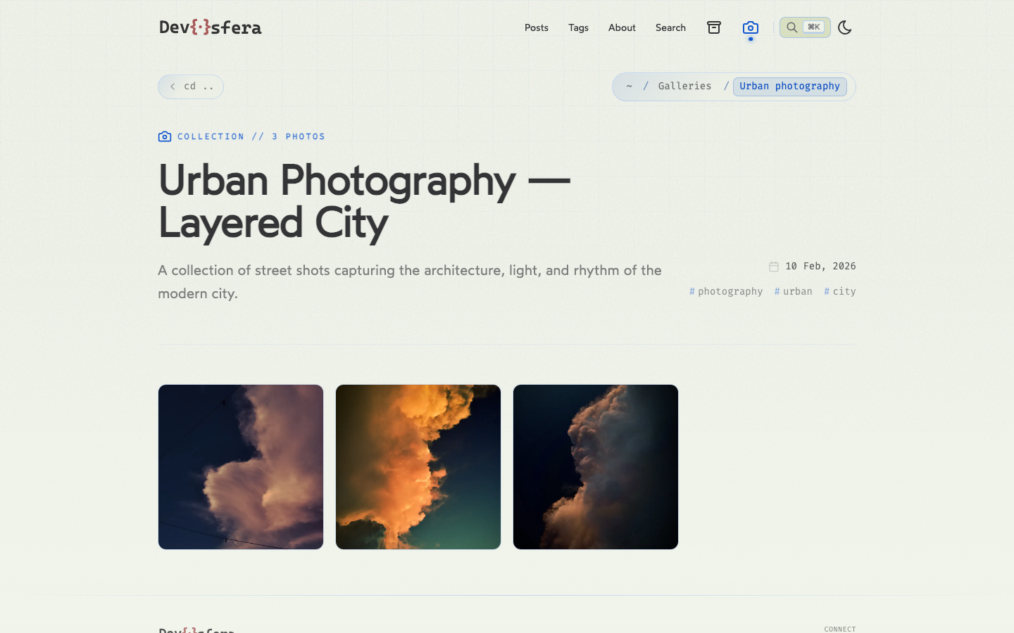 Blog website template — page 3