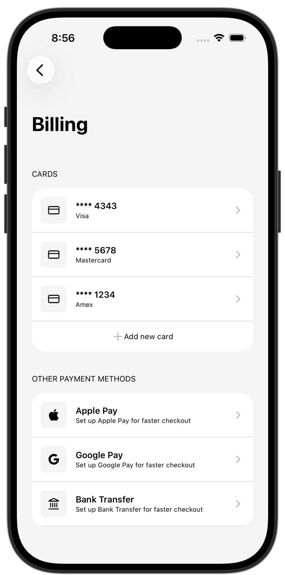 Courses app template — screen 10