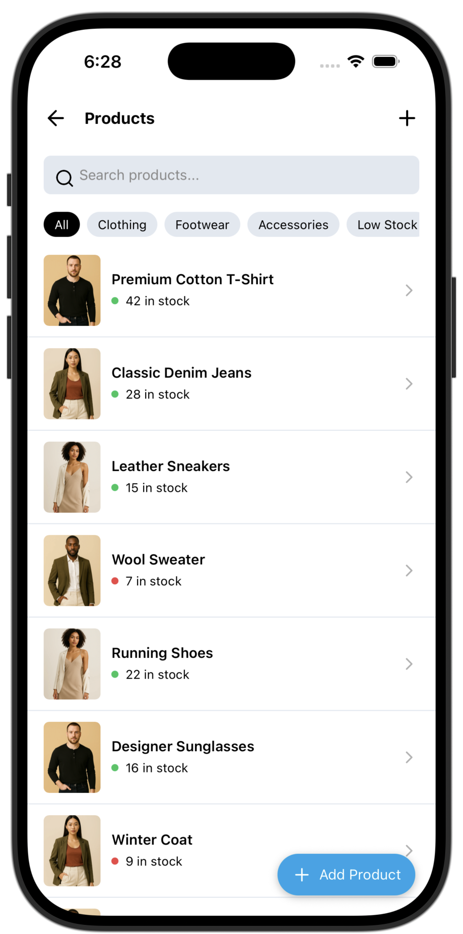 Ecommerce app template — screen 9