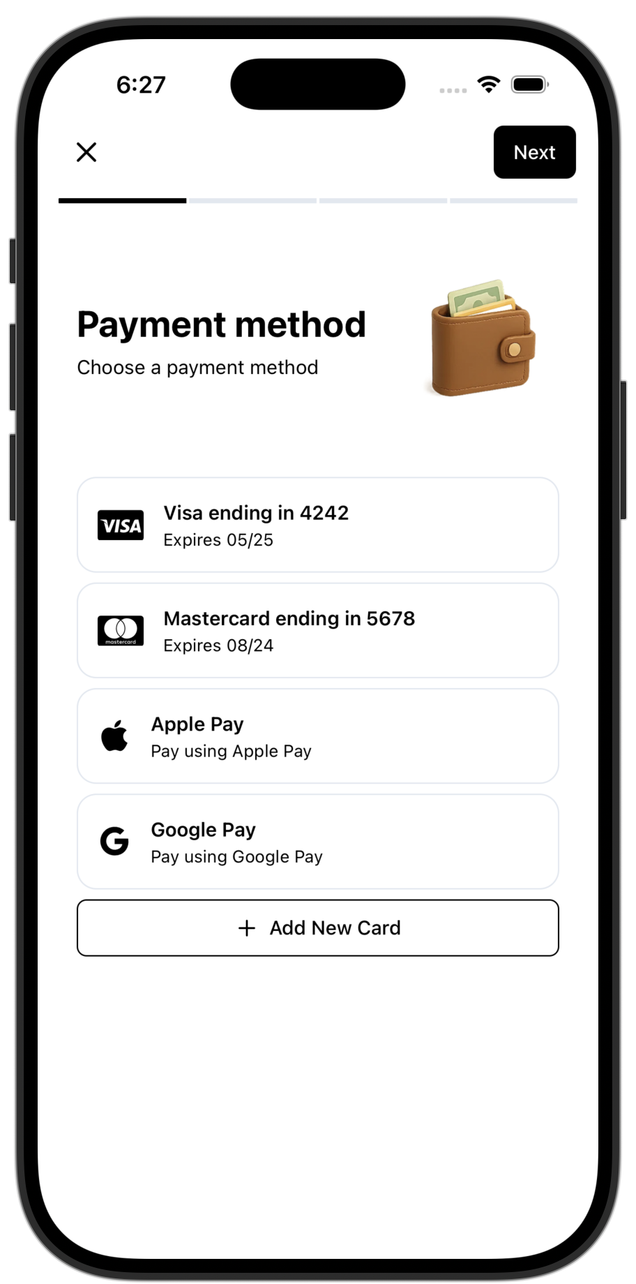 Ecommerce app template — screen 6