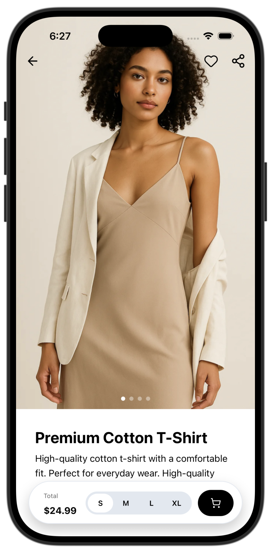 Ecommerce app template — screen 5