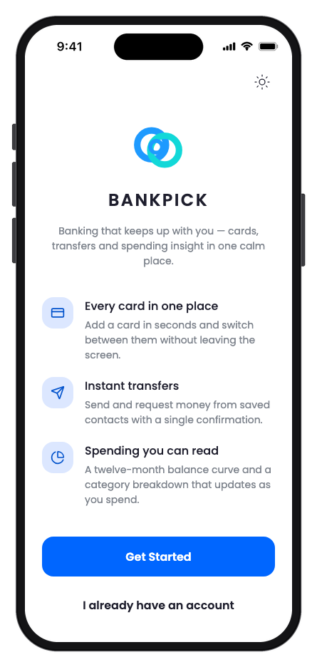 BankPick mobile app template screenshot 9
