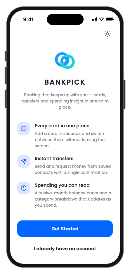BankPick mobile app template screenshot 9