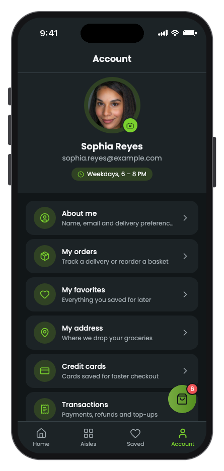 BigCart mobile app template screenshot 2