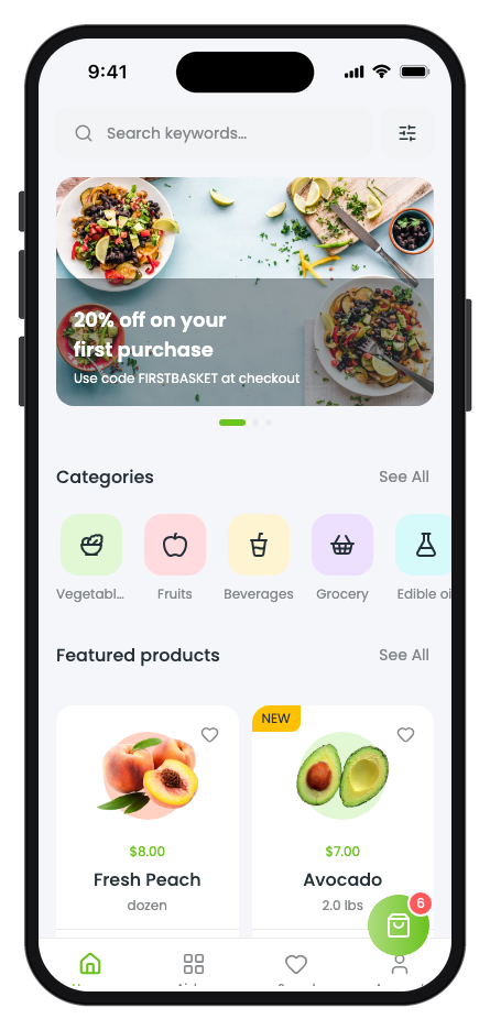 BigCart app template preview