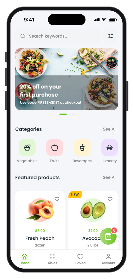 BigCart app template preview