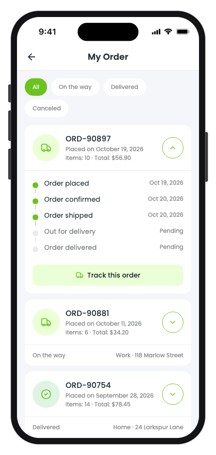 BigCart mobile app template screenshot 7