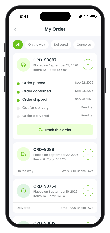 BigCart mobile app template screenshot 7