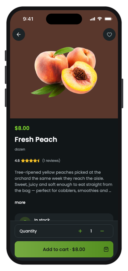 BigCart mobile app template screenshot 8