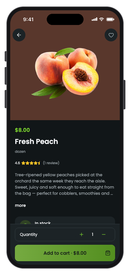 BigCart mobile app template screenshot 8
