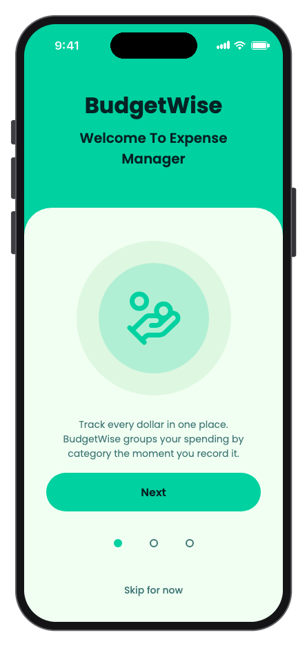 BudgetWise mobile app template screenshot 6