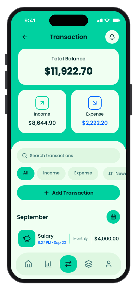 BudgetWise mobile app template screenshot 9