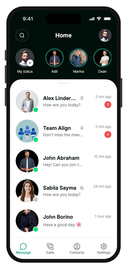ChatBox app template preview