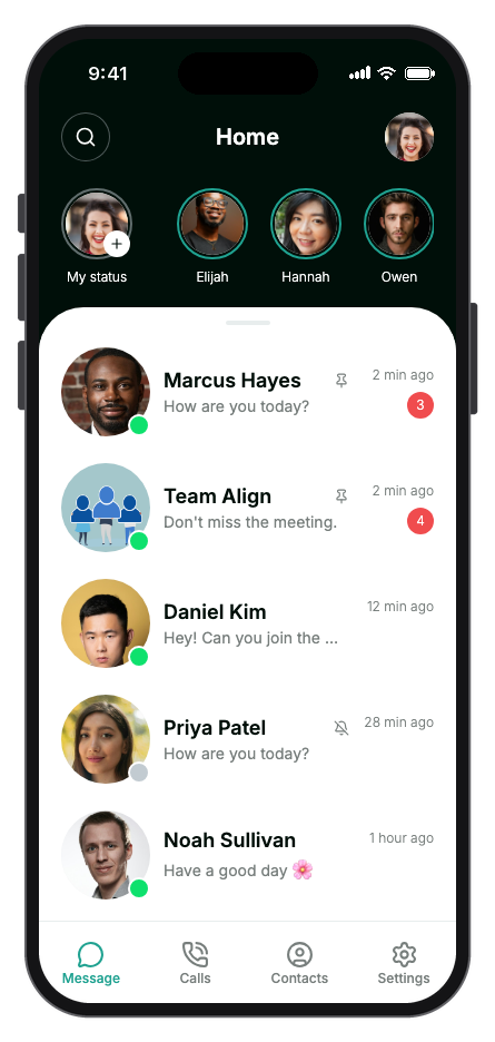 ChatBox app template preview