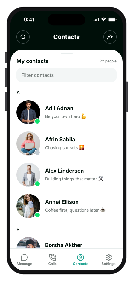 ChatBox mobile app template screenshot 3