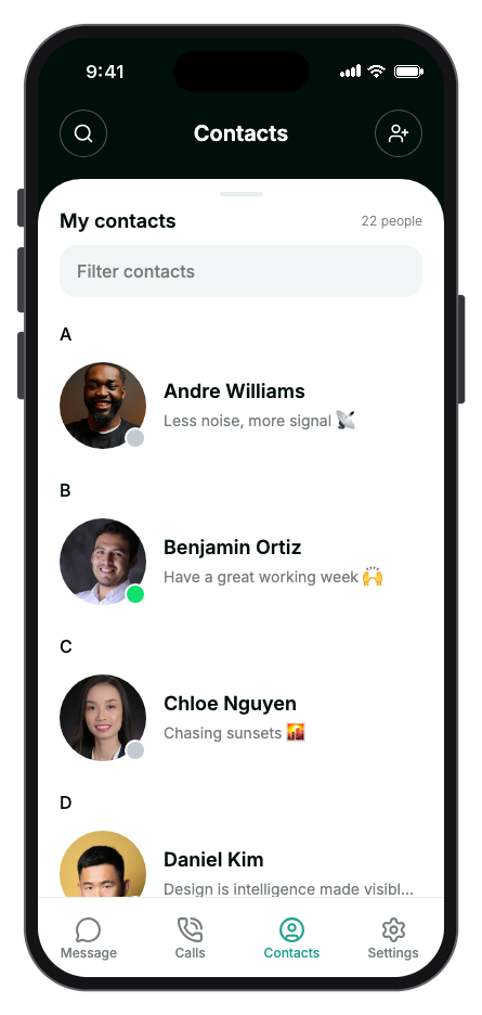 ChatBox mobile app template screenshot 3