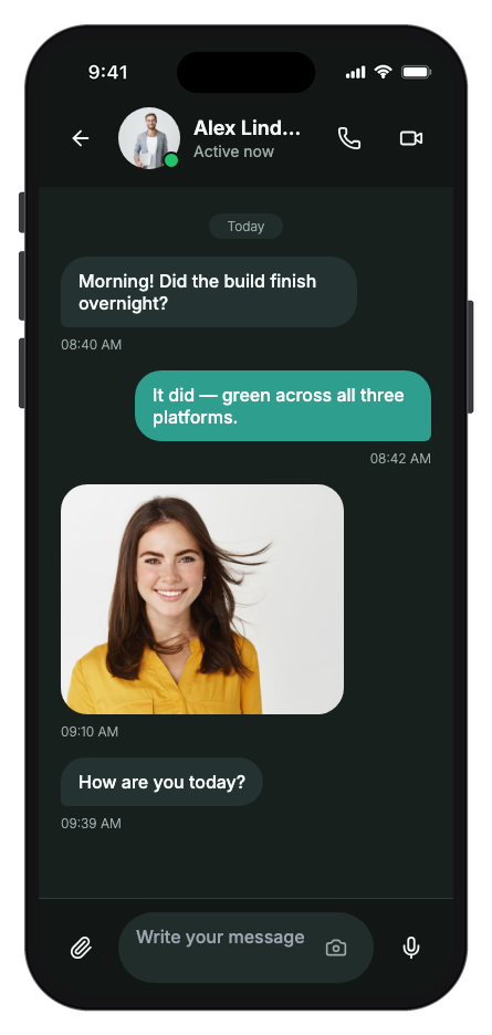 ChatBox mobile app template screenshot 4