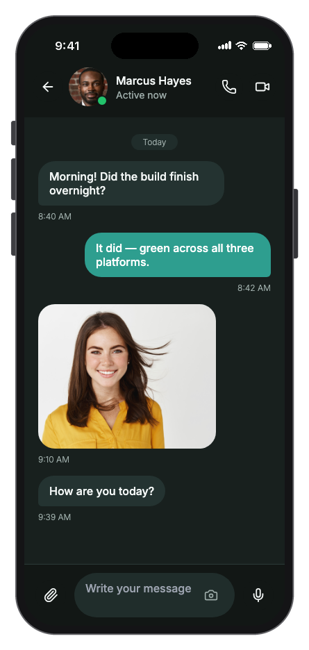 ChatBox mobile app template screenshot 4