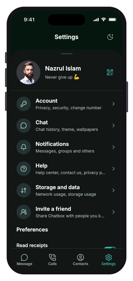 ChatBox mobile app template screenshot 7